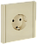 Розетка 1-м 16А С/У З/К Ваниль Forte&Piano