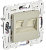 Розетка RJ45+RJ45 кат.6 С/У Бежевый Skandy