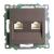 Розетка RJ45+RJ45 С/У Шоколад Катрин Розетка RJ45+RJ45 С/У Шоколад Катрин