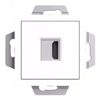 Розетка HDMI Белый AtlasDesign