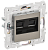 Розетка RJ45+RJ45 кат.5Е С/У Металл Никель Skandy