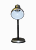 Светильник на подставке НТ-2077А серебро 60Вт Е27