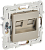 Розетка RJ45+RJ45 кат.6 С/У Шампань Skandy