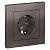 Розетка 1-м 16А С/У З/К со штор.в сборе с рамкой Мокко AtlasDesign