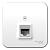Розетка RJ45 кат.5Е О/У изолирующая пластина Белый Blanca