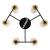 Потолочная люстра A7027PL-6BK Arte Lamp Потолочная люстра A7027PL-6BK Arte Lamp