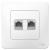 Розетка RJ45+RJ45 кат.5Е С/У Белый Blanca Розетка RJ45+RJ45 кат.5Е С/У Белый Blanca