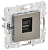 Розетка RJ45 кат.5Е С/У Металл Никель Skandy
