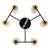 Потолочная люстра A7027PL-6BK Arte Lamp Потолочная люстра A7027PL-6BK Arte Lamp