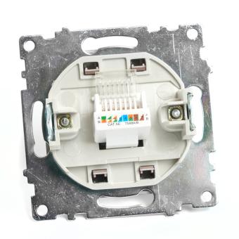 Розетка RJ-45 С/У Шоколад Катрин