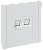 Розетка RJ11+RJ45 кат.5Е С/У Белый Forte&Piano