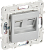 Розетка RJ45+RJ45 кат.6 С/У Серебряный Skandy